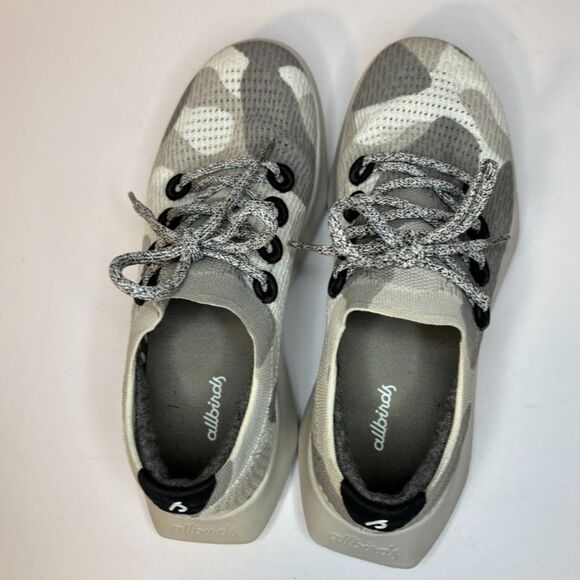 Allbirds Tree Dasher 2 Blizzard Camo Gray Knit Athletic Sneakers Shoes Womens - Picture 4 of 7